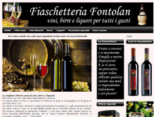 Tablet Screenshot of fiaschetteriafontolan.it